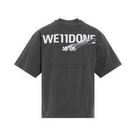 WE11DONE Basic 1506 Logo Tee Charcoal