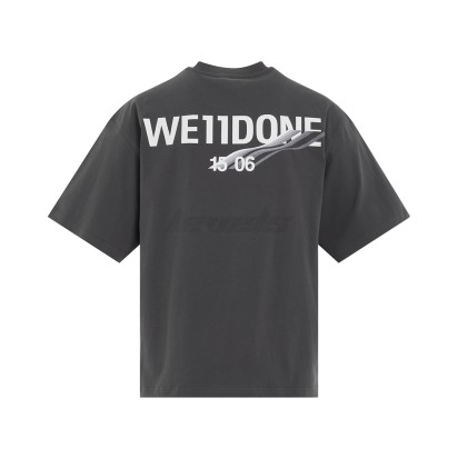 WE11DONE Basic 1506 Logo Tee Charcoal