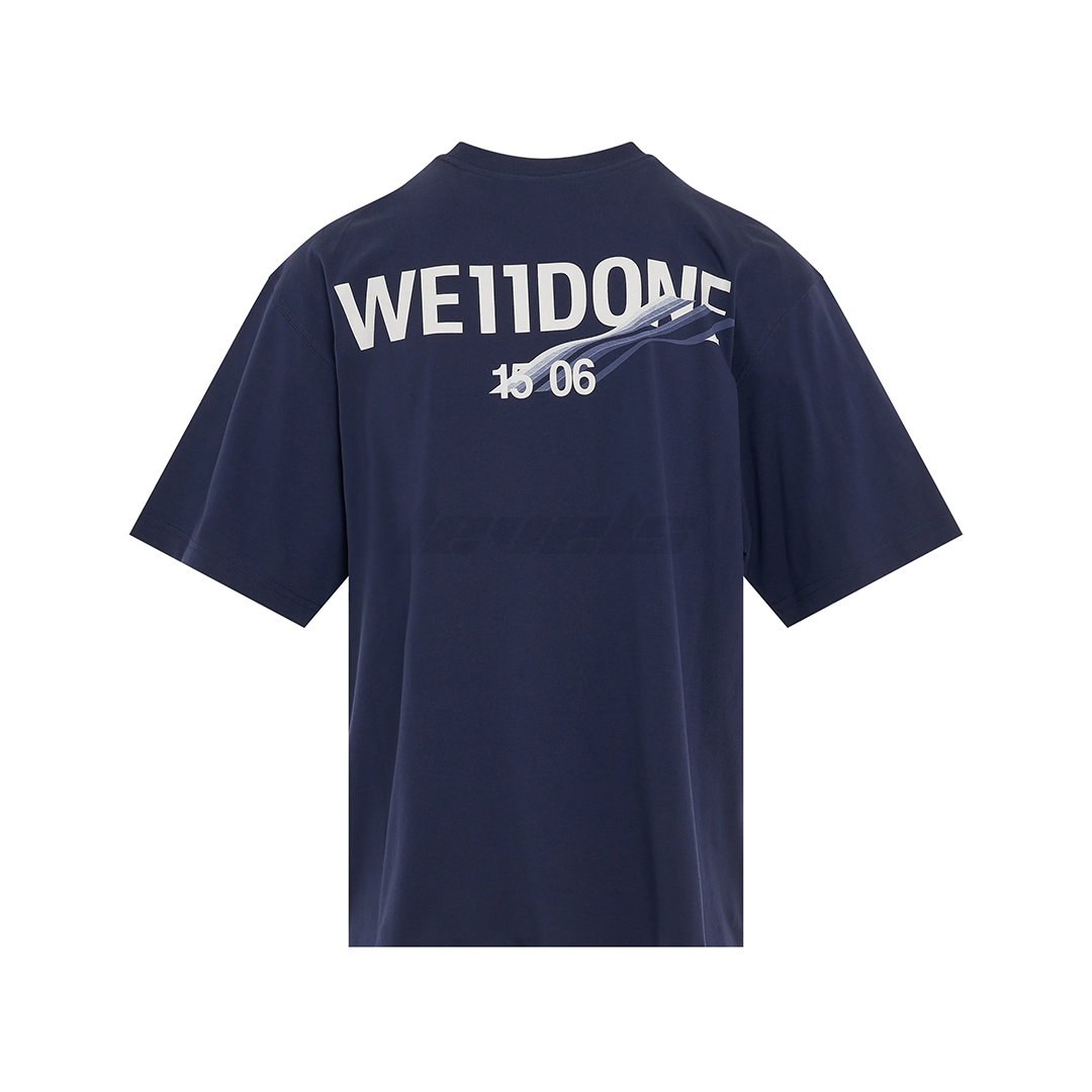 WE11DONE Basic 1506 Logo Tee Navy